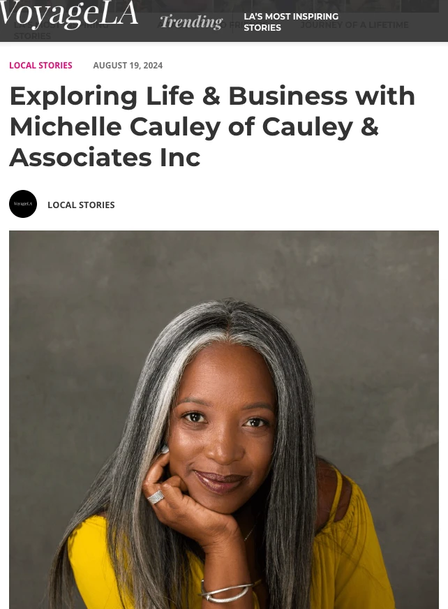 Michelle Cauley featured in Voyage LA.
